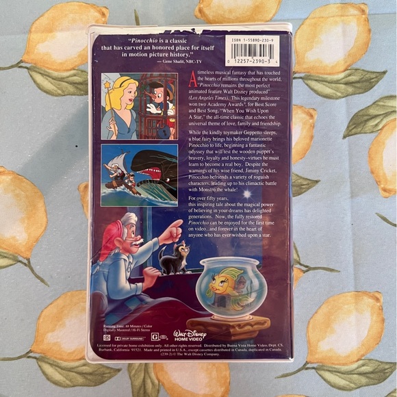 Disney’s Pinocchio VHS - Picture 3 of 5